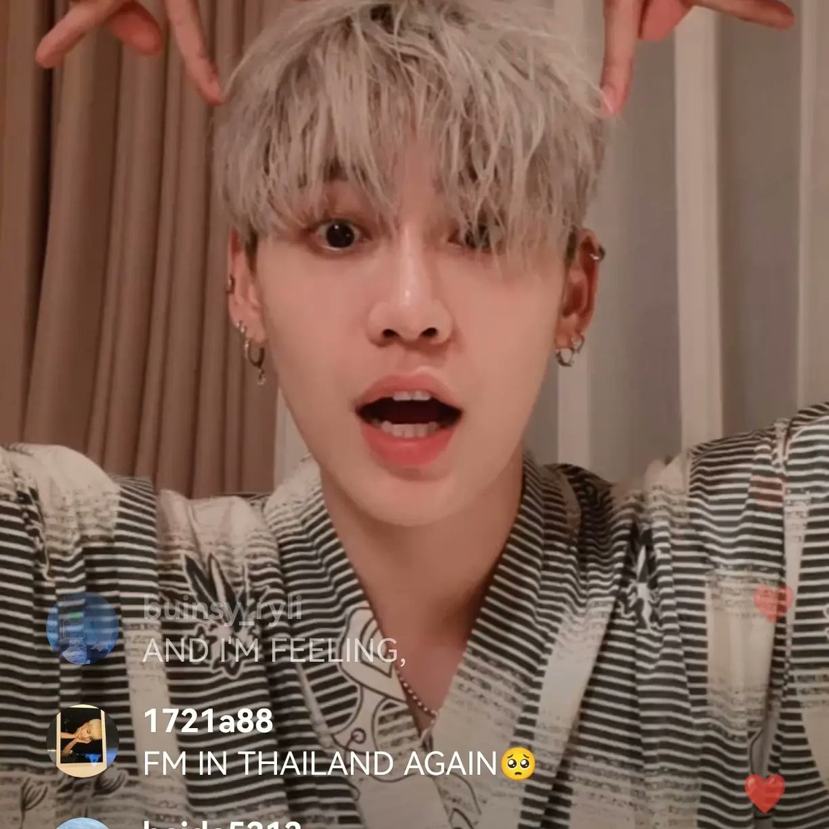 bounprem45's tweet photo. 今晚的直播是可爱的比比子～😘😘😘 https://t.co/wFkyIrZyEt