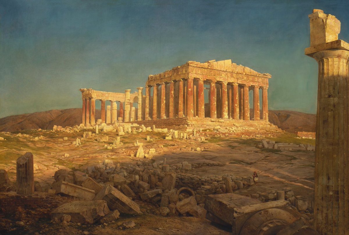 The Parthenon by Frederic Edwin Church (1826-1900); painted 1871
#art #artwork #artworks #artist #painting #paintings #landscape #landscapepainting #parthenon #hudsonriverschool #paintingoftheday
