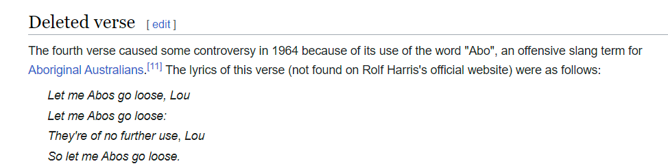 KetanJ0's tweet photo. The original lyrics of Rolf Harris' "tie me kangaroo down sport": 

https://t.co/0J5WZACNhZ https://t.co/h4qPwRAbTP