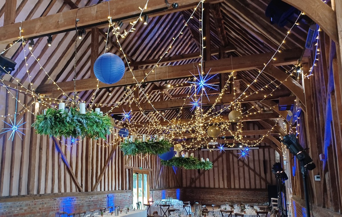 Academy_Prod_UK's tweet photo. We really enjoyed producing something quite unique and special for a recent wedding at Lillibrooke Manor. @Lillibrookemnr A magical Starry night theme!

#lillibrookemanor #barnwedding #barnlighting #eventproduction #wedding #berkshirewedding #eventlighting #props #eventhire https://t.co/olYJgVzPez