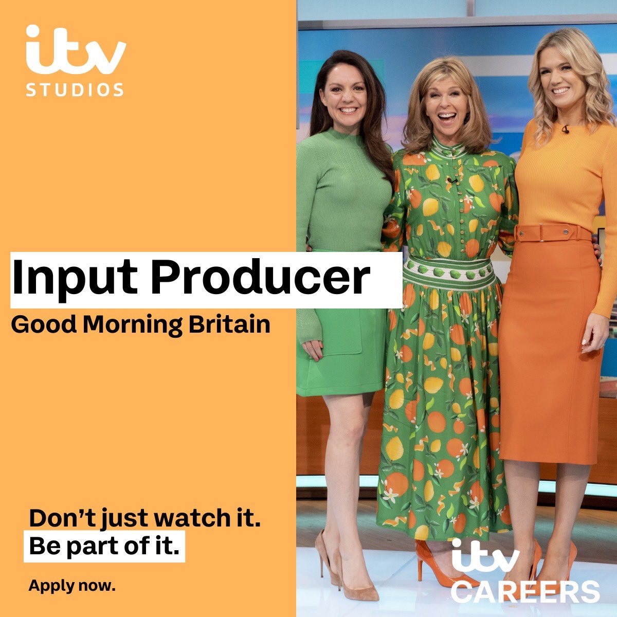 ITVCareers's tweet image. We are looking for two motivated and hardworking Input producers to join the ITV breakfast programme ‘Good Morning Britain’. 

Apply now: n.rfer.us/ITVaue3bh

🌐itvcareers.com
📧daytimetalent@itv.com

Closing date: Thursday 25th May 2023

#GoodMorningBritain #ItvJobs