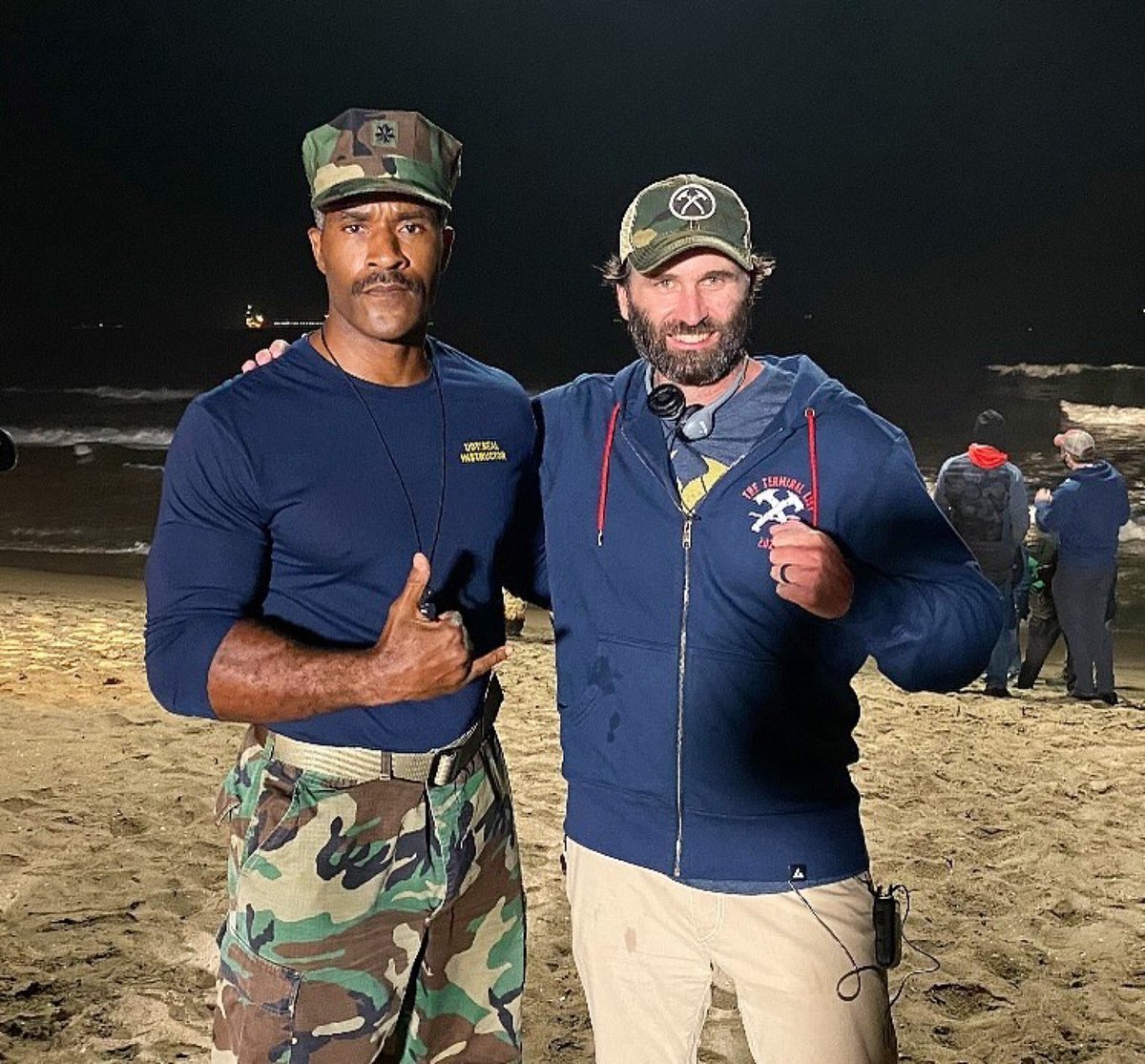 Happy Birthday to @lamonicagarrett pictured here on the set of THE TERMINAL LIST or possibly on the beach in Coronado, CA for BUD/S Hell Week.  Have a great one, my friend! 
•
#LaMonicaGarrett #TheTerminalList #HappyBirthday