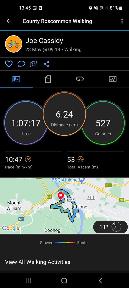 JoeCassidyIRE's tweet photo. Day 83 #100daysofwalking23 @NTBreakfast #MentalHealthMatters #justdoit https://t.co/x3pDCVZ7Ov