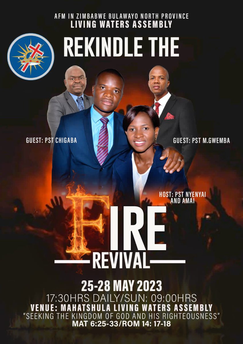 DubeCoswell's tweet photo. You are Invited to this Revival those in Bulawayo and Surrounding https://t.co/fMAG114ySb