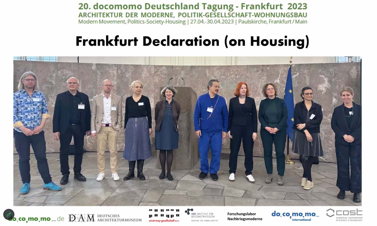 mcmh_eu's tweet photo. #Frankfurt_Declaration (on Housing) - https://t.co/bHHILr1G92
We invite you to join this strong commitment by signing the online #Declaration
@DocomomoInt @FrankfurtUAS #COSTaction @dinamiacetiul @polimi @COSTprogramme @CRH_LAVUE @ensapvs @iec #Architecture #Urbanism #Housing https://t.co/arKCkgiY90