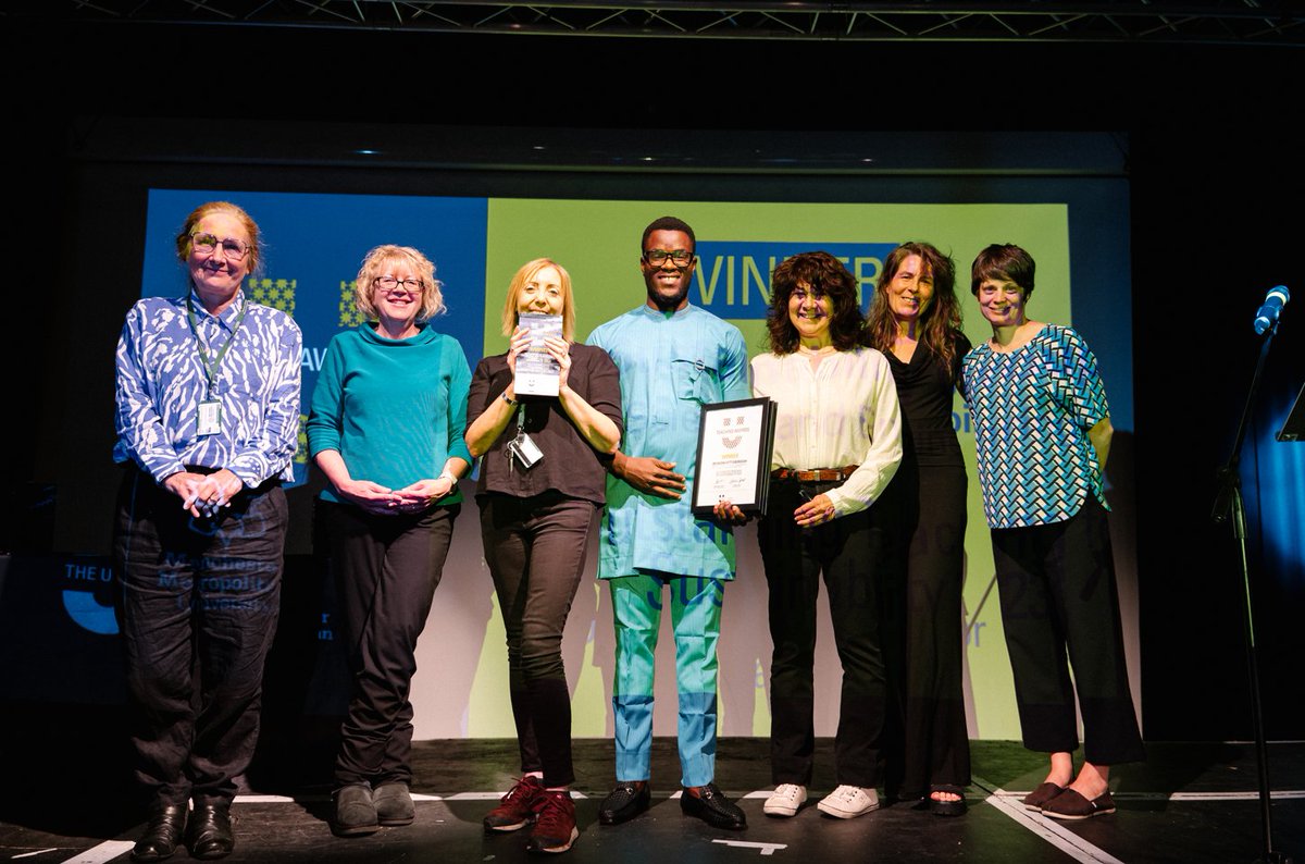 Congratulations to the winners and nominees at @TheUnionMMU's Teaching Awards! ⭐🎉

Nominated by students, the awards celebrate the hard work of staff working to provide the very best experience for students.

Find out this year's winners 👉 bit.ly/4320xWn

#McrMetProud