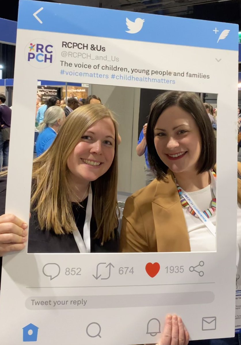 Great to speak the the team @RCPCH_and_Us and the way the engage, empower and support patients with their health. @lindsay_ot @RCPCHtweets #RCPCH23 #voicematters #childhealthmatters