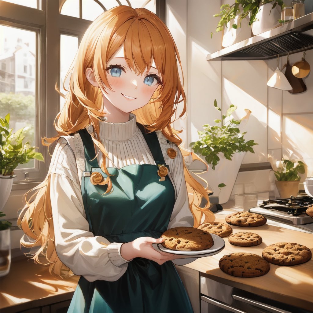 hide88taka's tweet image. #AIイラストくん 
招待コードを
抽選で1名の方に
お贈りいたします🎁
ご希望の方は

①@hide88taka をフォロー

②このツイートを いいね＆RT

〆切 5/24 23時59分

クッキーがピザ並みにデカイ（笑）