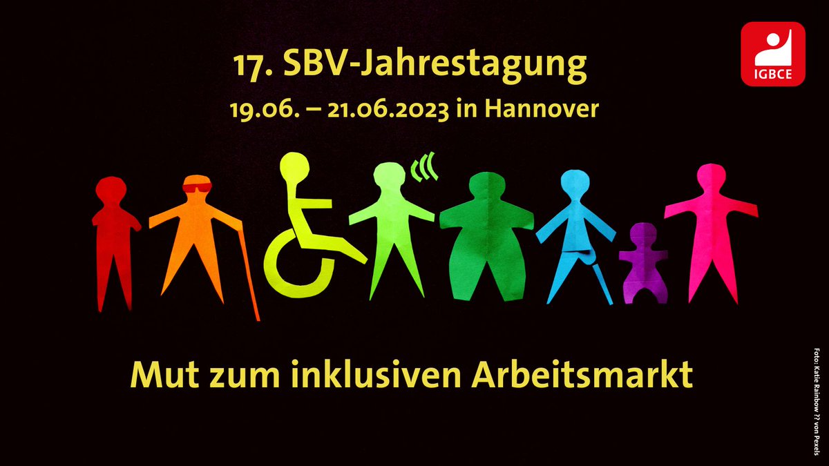 igbce's tweet photo. Die Arbeit in der #Schwerbehindertenvertretung ist ein facettenreiches Feld: Gefragt ist aktuelles, detailliertes Fachwissen. Auf der 17. SBV-Jahrestagung der IGBCE gibt es Fachvorträge, Workshops, Neuigkeiten + Austausch.

Hier geht's zur Anmeldung:
➡️ https://t.co/6tYWUi3hKg https://t.co/ntvY100DBx
