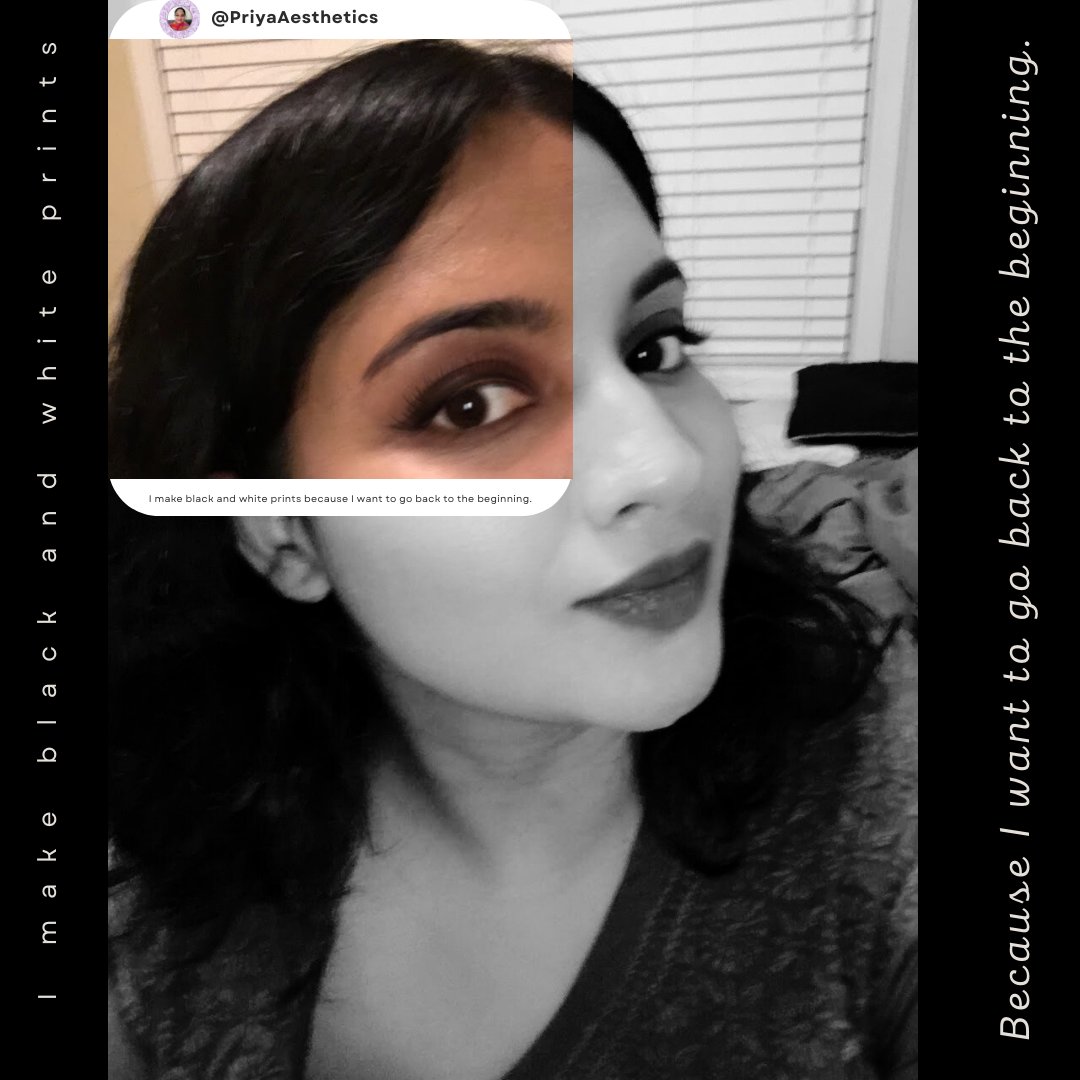 PriyaAesthetics's tweet photo. Fresh start!  new possibilities.

#BlackAndWhite 
 #design #photoshop #eyemakeup #priyaaesthetics https://t.co/WsI5uJsOWh