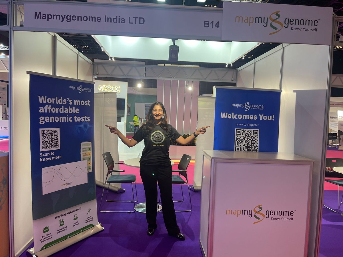mapmygenome's tweet photo. Day 1: PrecisionMed Exhibition & Summit 2023 in Dubai
📍Dubai World Trade Center
Know more about Mapmygenome’s cutting-edge pharmacogenomic solution #Medicamap. Order now: https://t.co/iZG82vunrH
To know more about Mapmygenome’s #preventive and #clinical genomic tests, Visit
https://t.co/KH4i0L8Ths
@PrecisionExpo
@anuacharya
@mohapuae
@adsccae
@CBC_abudhabi
@DoHSocial
@EMERGEGHI
or
Contact
📧 info@mapmygenome.in
📞 Toll-free: 1800 102 4595
📲 WhatsApp (24 hours): +91 86883 10052
#precisionmed #mapmygenome #personalizedhealth #medicamap #precisionmedicine #PMES2023 #PrecisionMedExpo #EMERGE2050 #healthcaretransformation #personalizedmedicine #healthcareinnovation #pmes2023 #precisionmedexpo #genetics #genomics #preventivegenomics #genetictesting #preventivehealthcare #HarGharDNA #curiosityisinmydna #mapmygenome #preventivehealthcare