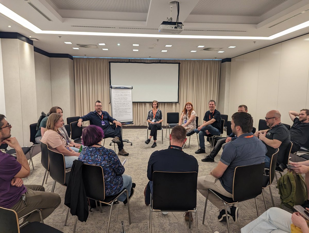 DevOpsDaysPrg's tweet image. Some vivid, engaging and thought-provoking discussions ongoing 🗣️👥 at #openspaces at #DevOpsDaysPrague