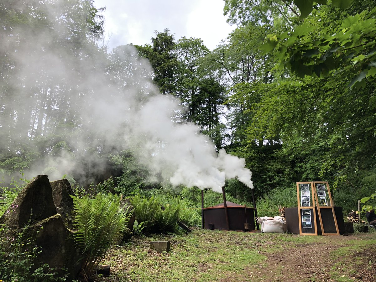 HestercombeGdns's tweet photo. Every year at Hestercombe, the Gardens team make sacks of charcoal using traditional methods.

Join them on 1st June at our Charcoal Burner's Camp to experience the old-fashioned life of a woodsman, as well as the opportunity to do some charcoal drawings.

https://t.co/8vBcW9lTDB https://t.co/eDxgHgEYXC