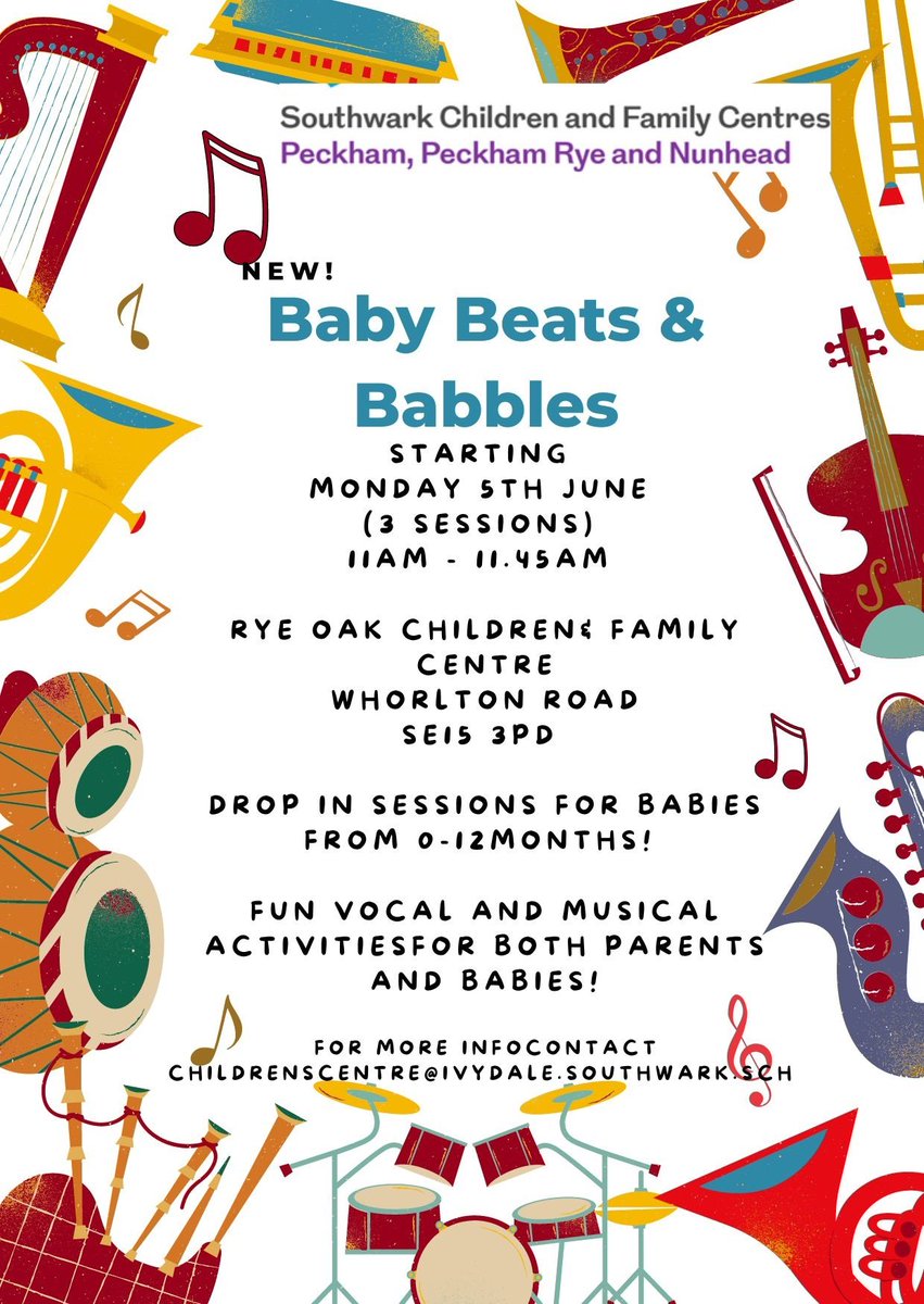 CfcPprn's tweet image. Fun for babies, with our musical sessions! Check out our half term programme and what sessions are happening after the half term #musicalbabies #pprn #timetable #earlylearning