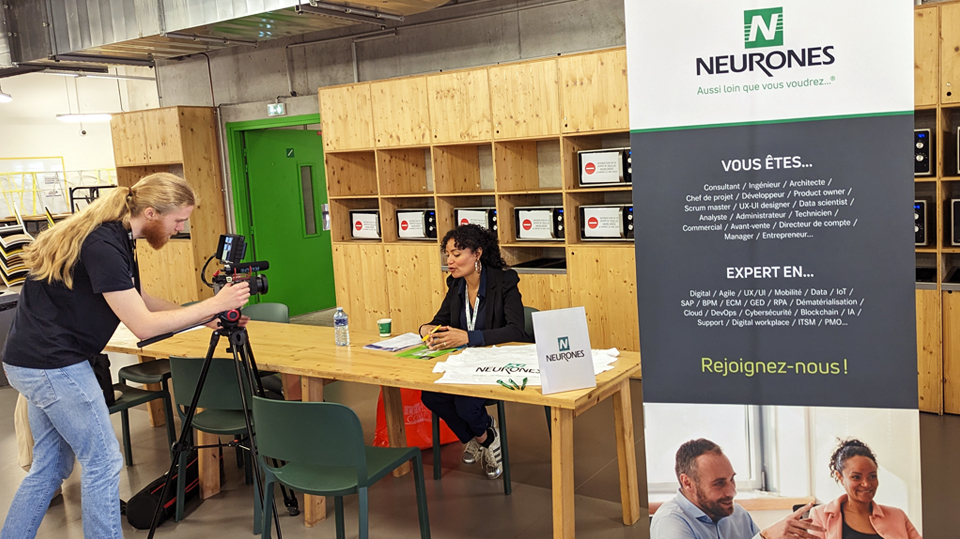 [LIVE…] Aujourd'hui, les étudiants de l’école <a href="/ParisYNOVCampus/">Paris Ynov Campus</a> rencontrent NEURONES pour discuter de leurs futur(e)s stages ou alternances. Rendez-vous sur notre stand ! #jobdating #ynov #live #stage #forum #alternance #informatique #numerique #nanterre #recrutement #ynovcampus