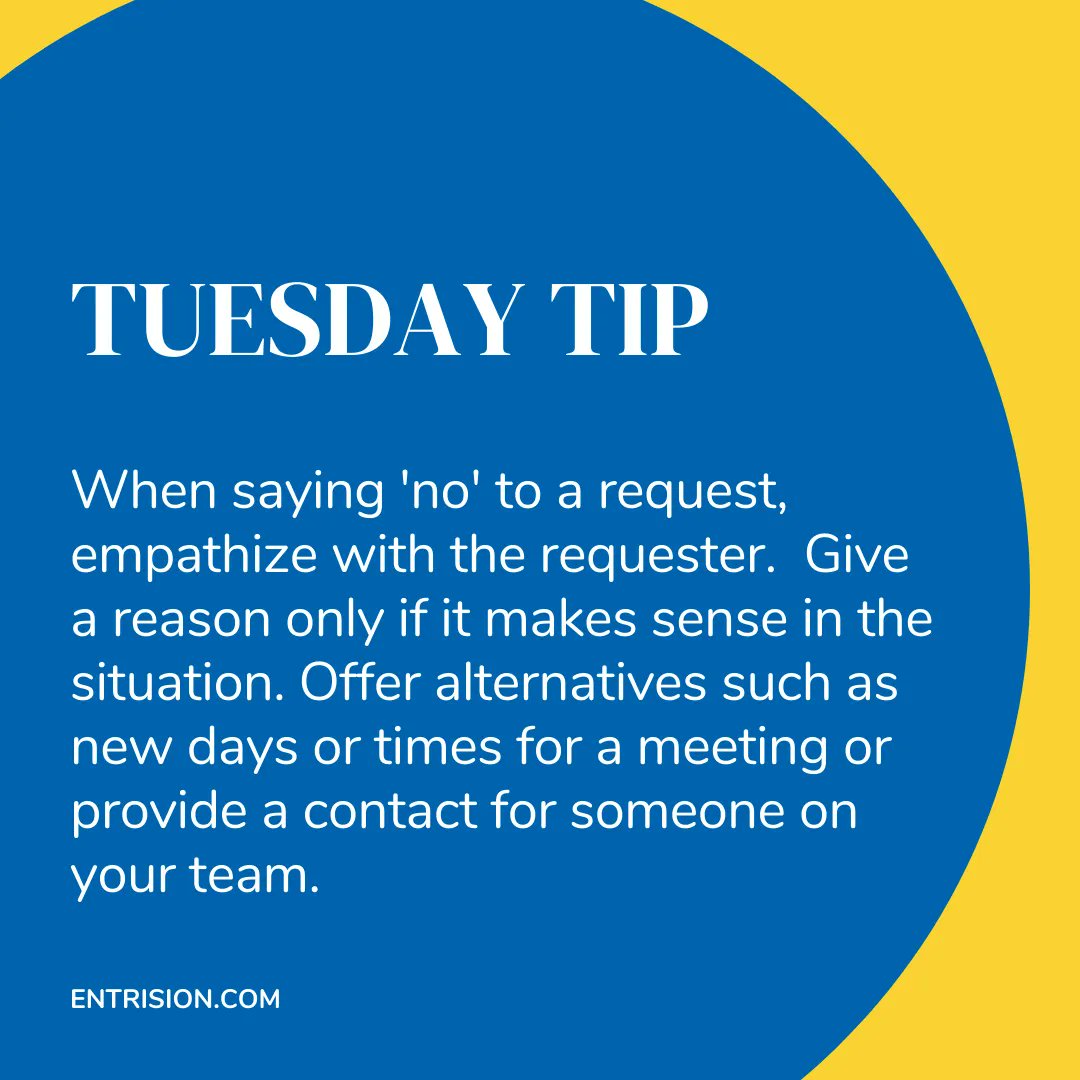 entrision's tweet photo. Your #tuesdaytip for maintaining boundaries in your work life: https://t.co/rpaAD3vFGh