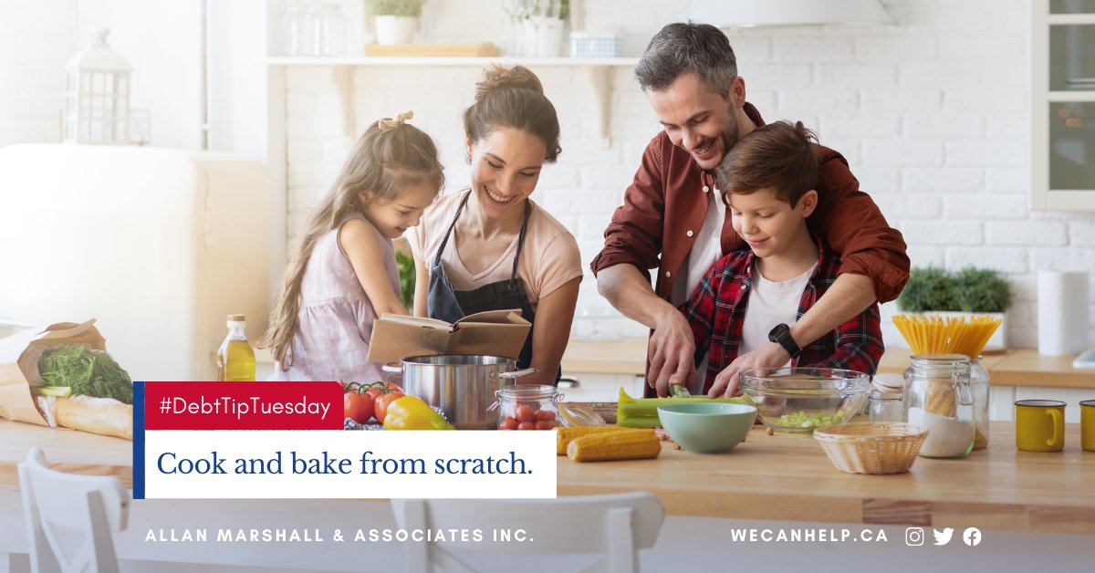 wecanhelpca's tweet image. Food can be a large part of your monthly budget. Studies have shown that on average, it is almost 5 times more expensive to order delivery from a restaurant than it is to cook at home. #monthlybudget #familybonding
