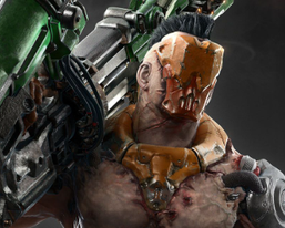 Hello, can someone have the skill to make a mask like that please ? (with led or I dont know) I would like to play DJ set with VISOR mask, because quake is life. PM me please !