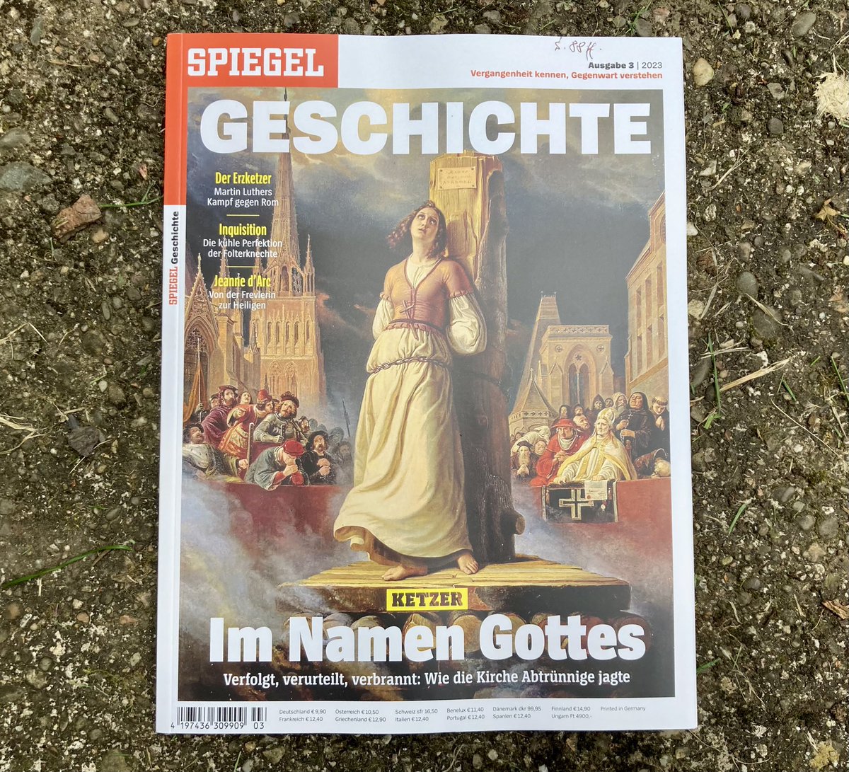 Das neue Heft von SPIEGEL GESCHICHTE ist da! Thema: Ketzer. Darin beschreiben wir u.a. die Verfolgungen des Mittelalters und warum der Begriff heute eine Renaissance erlebt. Ich war in Rom auf den Spuren Giordano Brunos unterwegs – des großen Ketzers. Jetzt am Kiosk und digital.