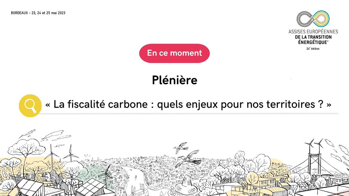 assises_energie's tweet photo. [En direct🔴 - Plénière #AssisesTE]
"La fiscalité carbone : quels enjeux pour nos territoires ?" avec
@AnneBringault - Réseau Action Climat
@alaingrandjean -  Economiste,  @hc_climat  
@BenoitLeguet - @I4CE_ 
François SCHMITT - @UEFrance 
#AssisesTE #Bxmetro #bordeauxmétropole https://t.co/Q6FC9p0RKC
