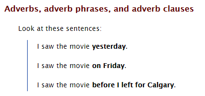 internet4classr's tweet photo. Types of Adverb Clauses. Read through the lesson and click on "continue with the exercises" at the bottom of page. https://t.co/IQkNuHNr9j #edchat #7thchat #8thchat #9thchat #langarts #ela #engchat #reading https://t.co/GcJTCzSjRO
