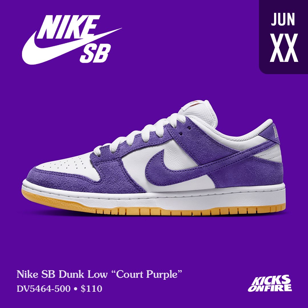 Nike SB Dunk Low “Court Purple” 💜😍 Hype for this pair ?