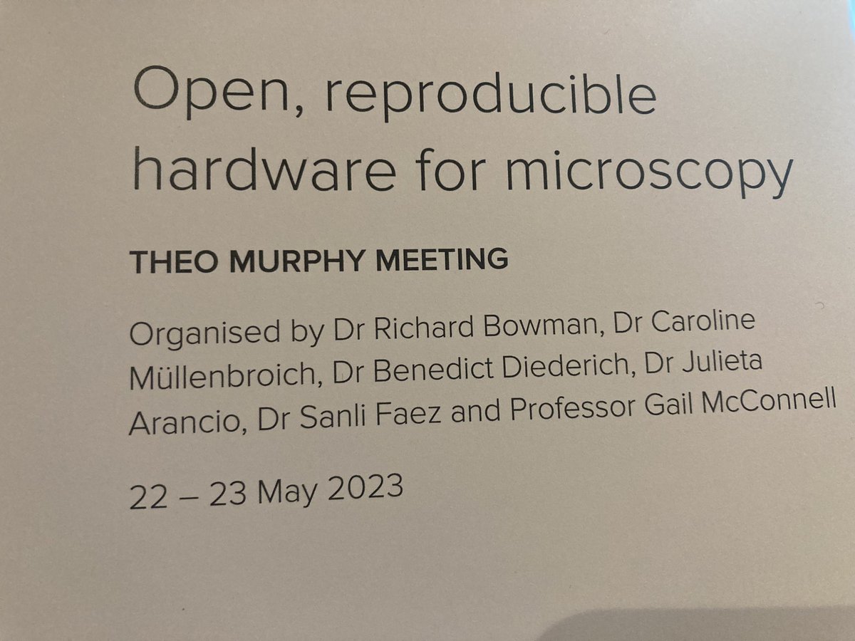 Cristina_Mtz_Gz's tweet photo. At #openmicroscopy2023 in Glasgow. openness and reproducibility in microscopy @royalsociety https://t.co/0FIkgOPveY