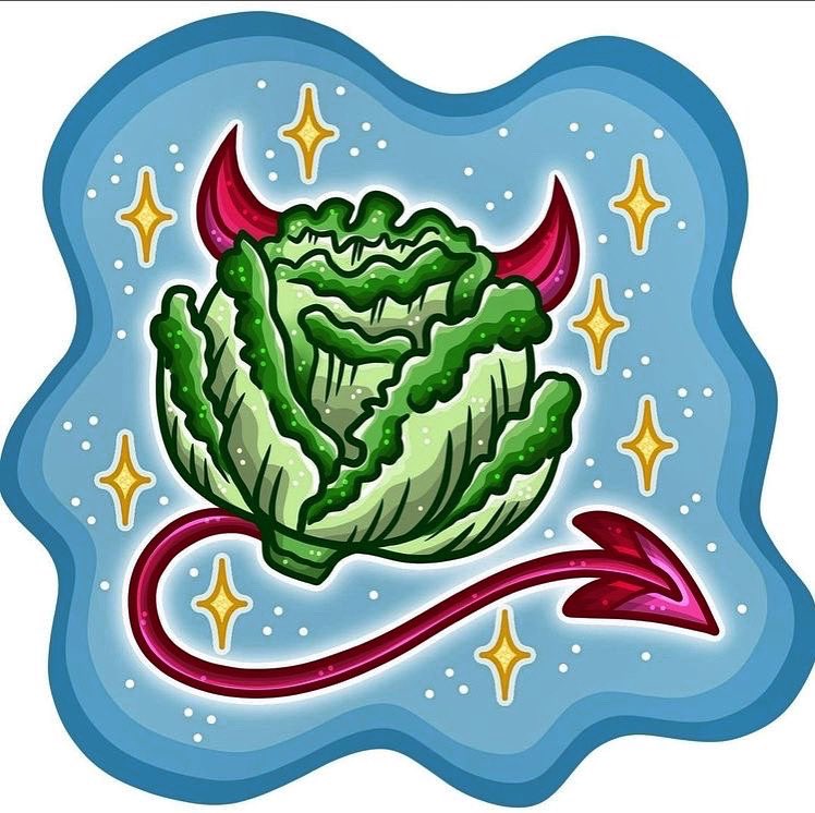 We ♥️ ✨😈🥬✨

#2bakedgirls