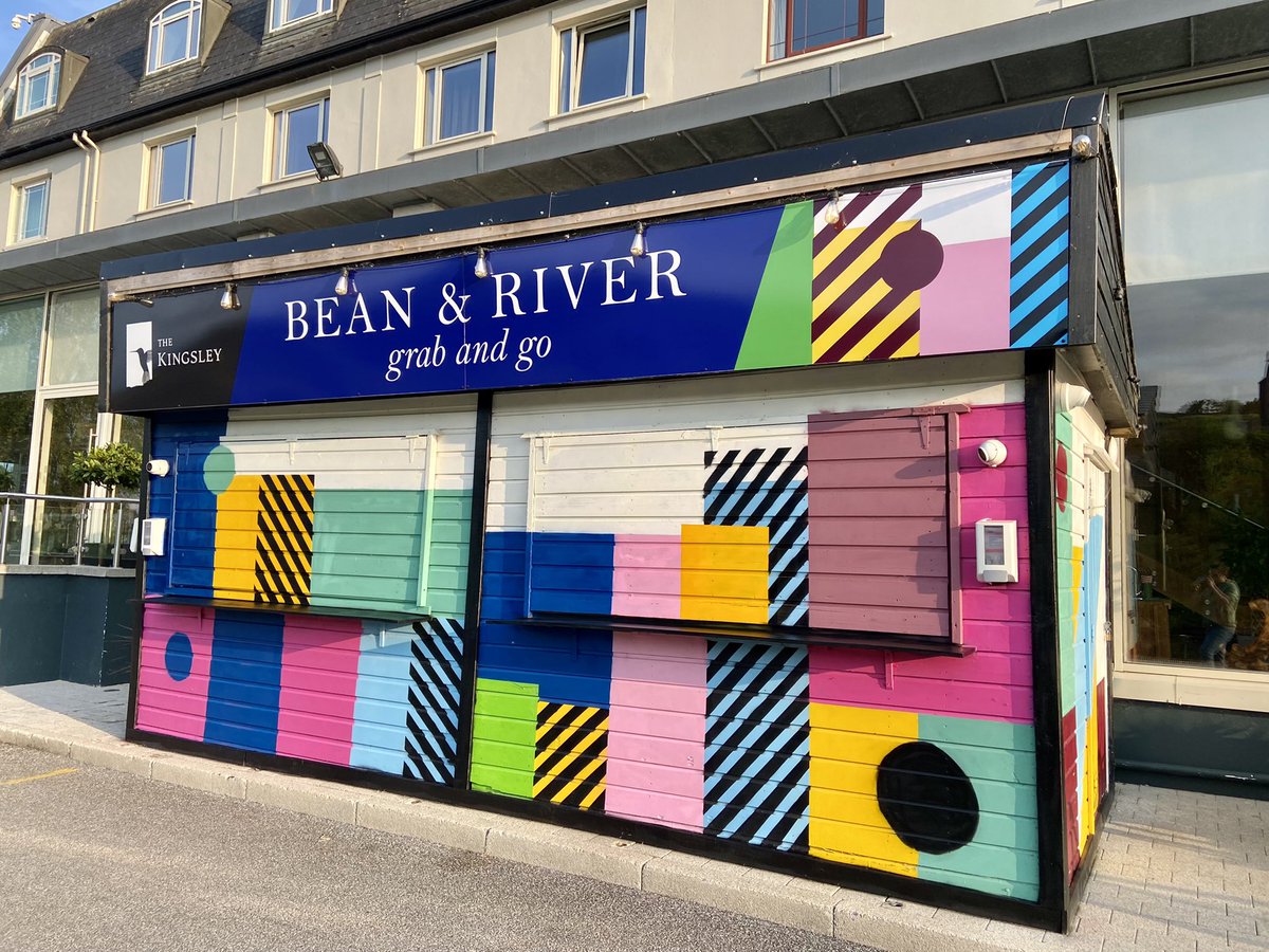 AlanHurleyArt's tweet photo. Repainted Bean &amp; River for The Kingsley Hotel. https://t.co/yIAnyC9zQT