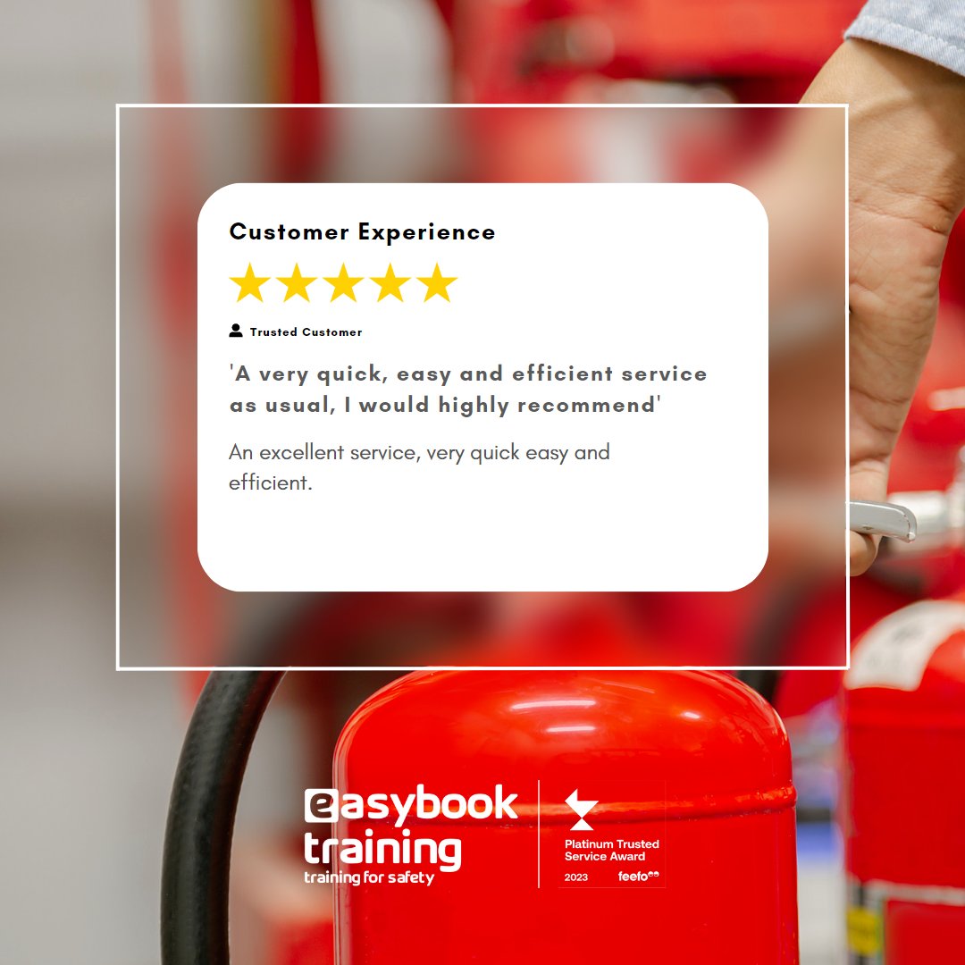 Quick ✅
Easy ✅
Efficient ✅

Don't just take our word for it, take theirs too! 🤩

#EasybookTraining #TestimonialTuesday #Feefo #Review #CustomerService #PlatinumTrustedService