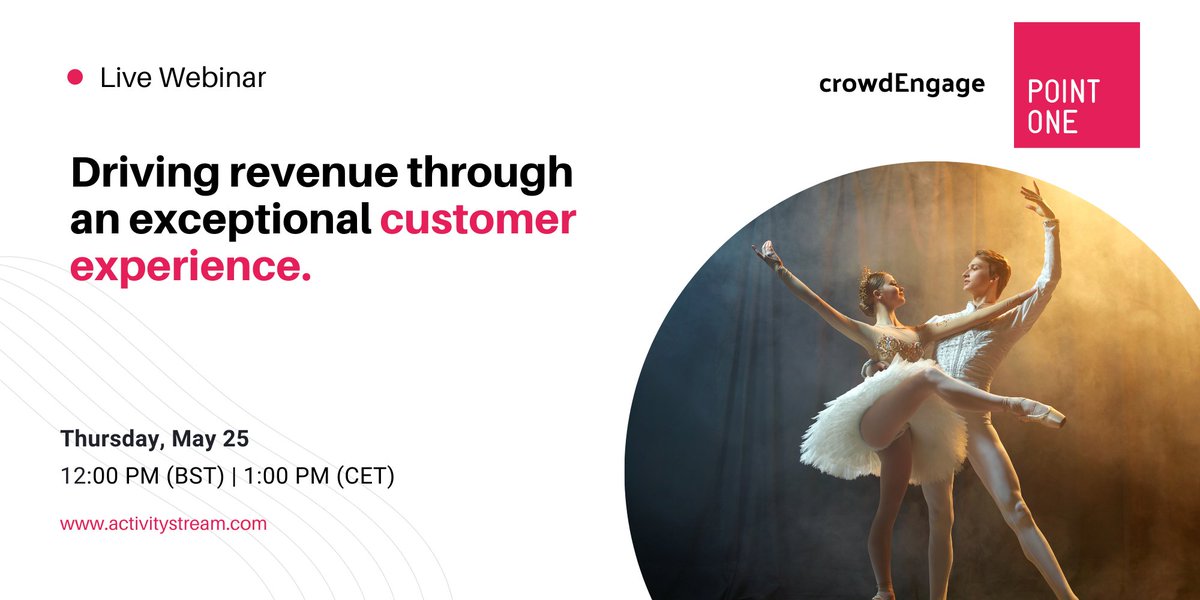 Activity Stream (@2activitystream) on Twitter photo 📣 Join a captivating session hosted by <a href="/pointOneEPOS/">pointOne EPOS</a> and <a href="/crowdEngage/">crowdEngage</a>, as we dive into enhancing customer experiences and driving sales in cultural organizations. We bring a real-life success story guest from <a href="/_bridgetheatre/">Bridge Theatre</a>!
Register here👇
shorturl.at/epwJW 📣 Join a captivating session hosted by <a href="/pointOneEPOS/">pointOne EPOS</a> and <a href="/crowdEngage/">crowdEngage</a>, as we dive into enhancing customer experiences and driving sales in cultural organizations. We bring a real-life success story guest from <a href="/_bridgetheatre/">Bridge Theatre</a>!
Register here👇
shorturl.at/epwJW