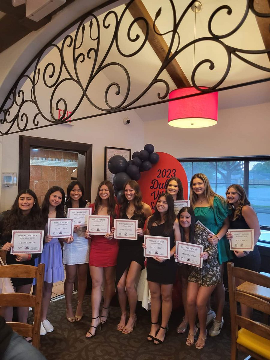 FbDulles's tweet photo. We had 10 players make the District Academic Team this year. Congrats to these players! @DHS_Vikings @DHSAthletics550 @FBISDAthletics https://t.co/At9PpeSmKJ
