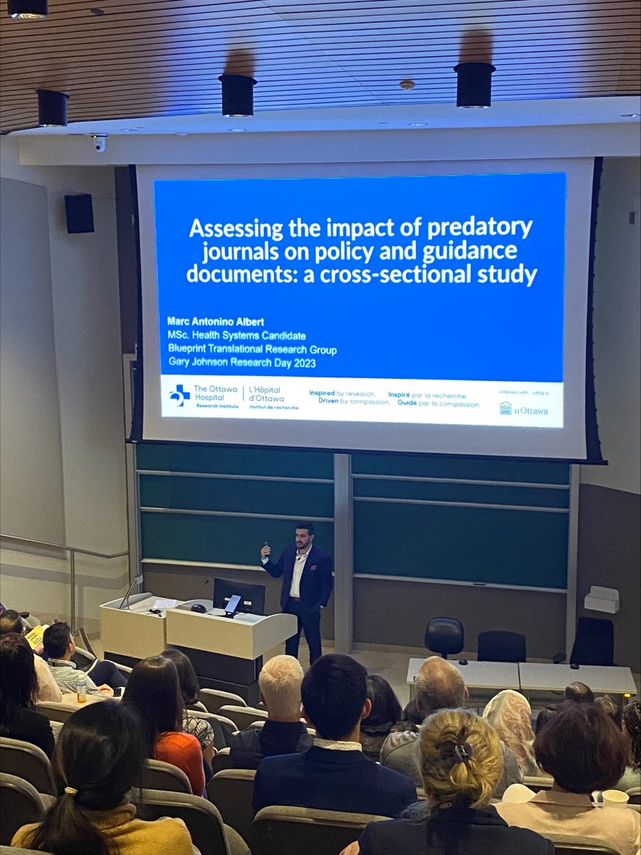 Congratulations to Marc Albert on winning First Place Research Presentation Award at #GJRD23 for your presentation on the impacts of predatory journals on policy!