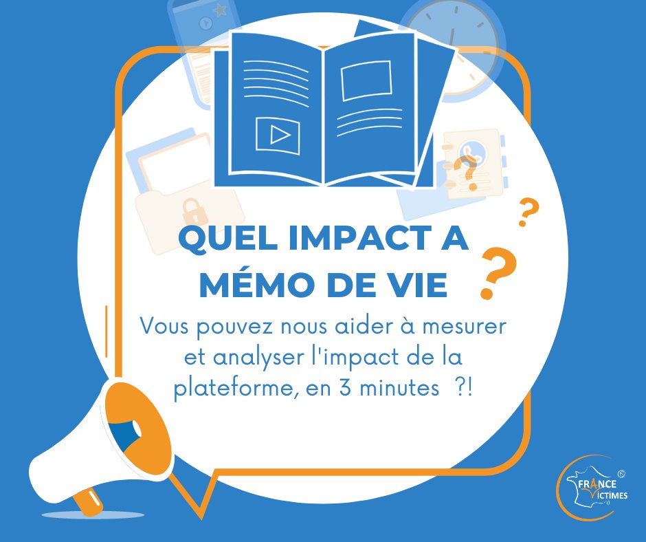 👉 Vous pouvez nous aider à analyser l’impact de nos actions communes, en répondant à ce rapide questionnaire, juste ici : framaforms.org/questionnaire-…

Pensez à diffuser à vos collègues et partenaires ! 
#CultureCommune #AideAuxVictimes <a href="/FranceVictimes/">France Victimes</a>