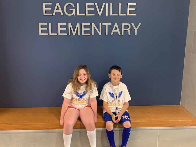 Good luck to Sophie Rothman and Joseph Goldberg today, they are patiently waiting for the bus to compete at the County Wide Math 24 Competition at the Montgomery County Intermediate Unit today representing Eagleville and Methacton! <a href="/Methacton/">Methacton Schools</a>
