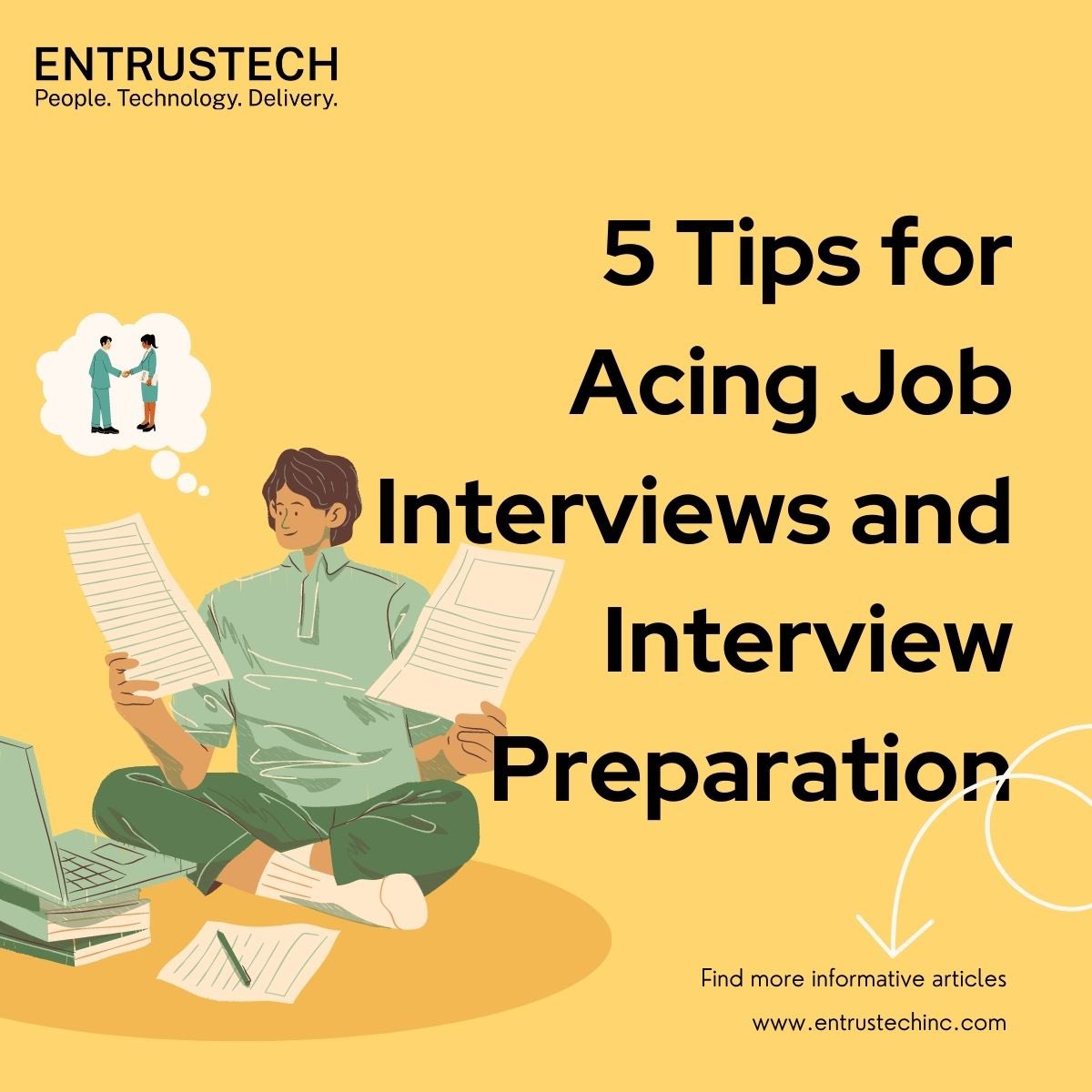 🌟 Ace Your Job Interviews with these Time-Tested Tips! 🌟
🚀🔥 #interviewtips  #careeradvice  #entrustech #jobopportunities  #interview #recruitment #career #content #staffing #leaders #jobinterviews #job #thread