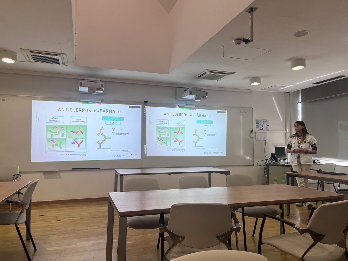 Ivette Casafont Solé (@ivettecasafont) on Twitter photo Avui, a la sessió del club conectivo, l’Andrea García, R2 d’immunologia, ens parla de la monitorització de les teràpies biològiques. <a href="/hgermanstrias/">Hosp. Germans Trias</a> <a href="/Inmunocanruti/">Inmuno can ruti</a> Avui, a la sessió del club conectivo, l’Andrea García, R2 d’immunologia, ens parla de la monitorització de les teràpies biològiques. <a href="/hgermanstrias/">Hosp. Germans Trias</a> <a href="/Inmunocanruti/">Inmuno can ruti</a>