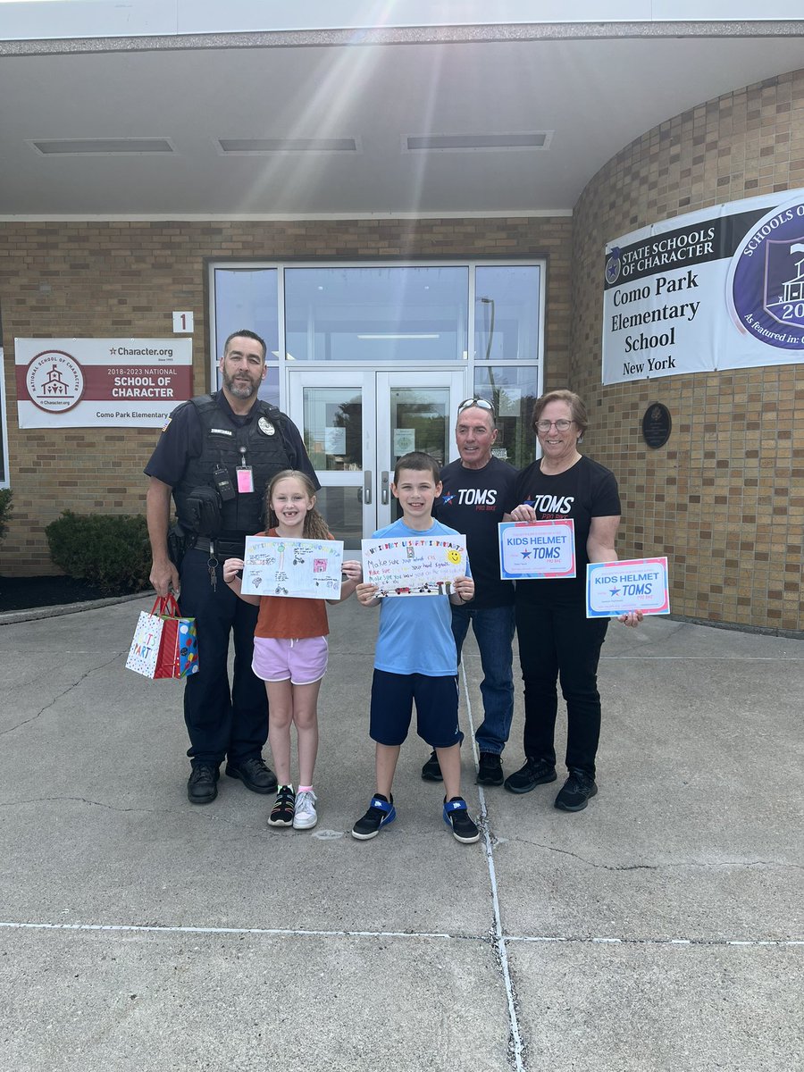 Congratulations to Stella and Jackson for winning the Bike Safety Poster Contest! Thanks to Tom’s Bike Shop and Officer Zimmerman for sponsoring the contest!