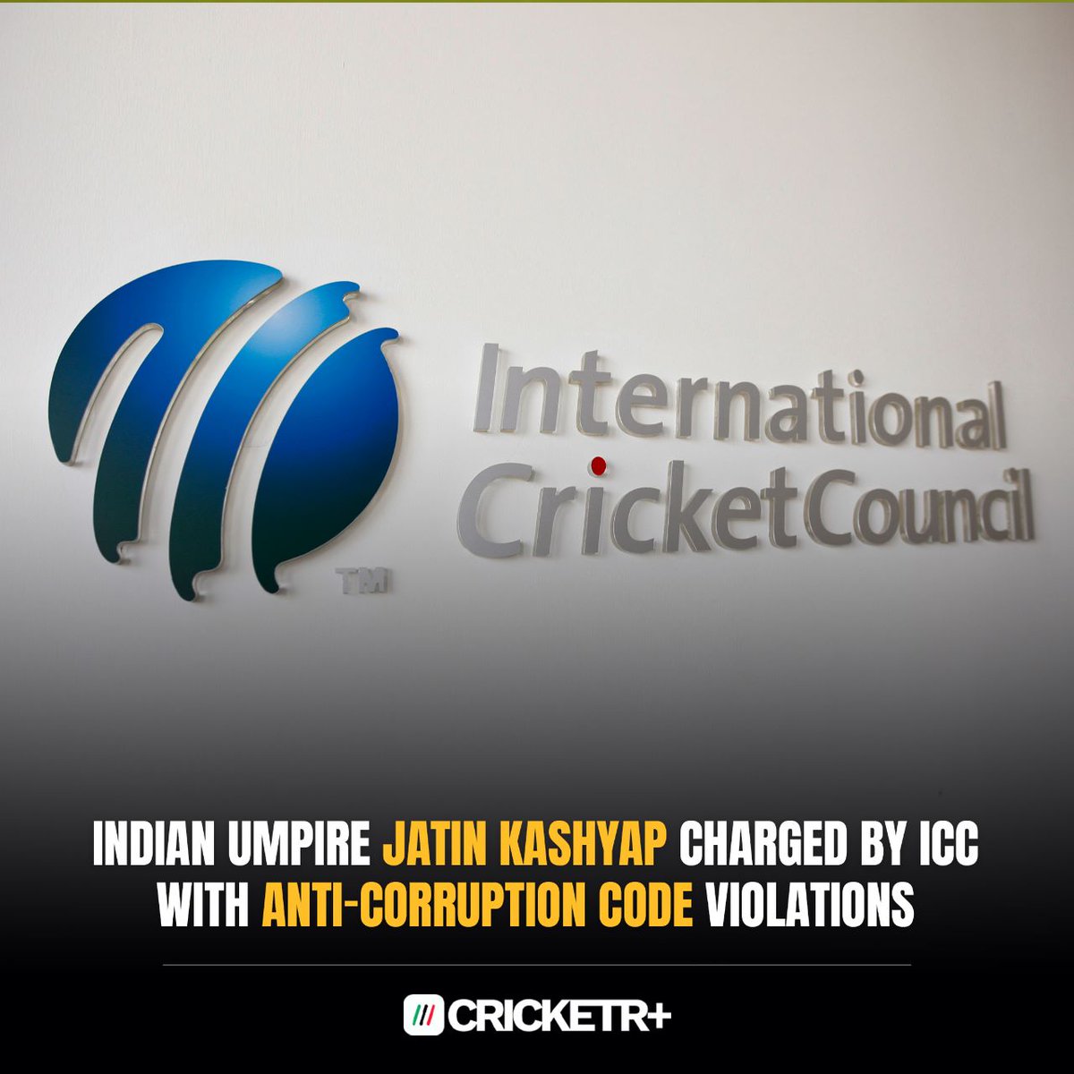 ICC charges Indian umpire Jatin Kashyap with breaching Anti-Corruption Code, relating to alleged attempts to corrupt players during the 2022 Asia Cup Qualifiers. Kashyap has 14 days to respond to the charges 😲

#ICC #AntiCorruptionCode #JatinKashyap #AsiaCup2022 #CricketR