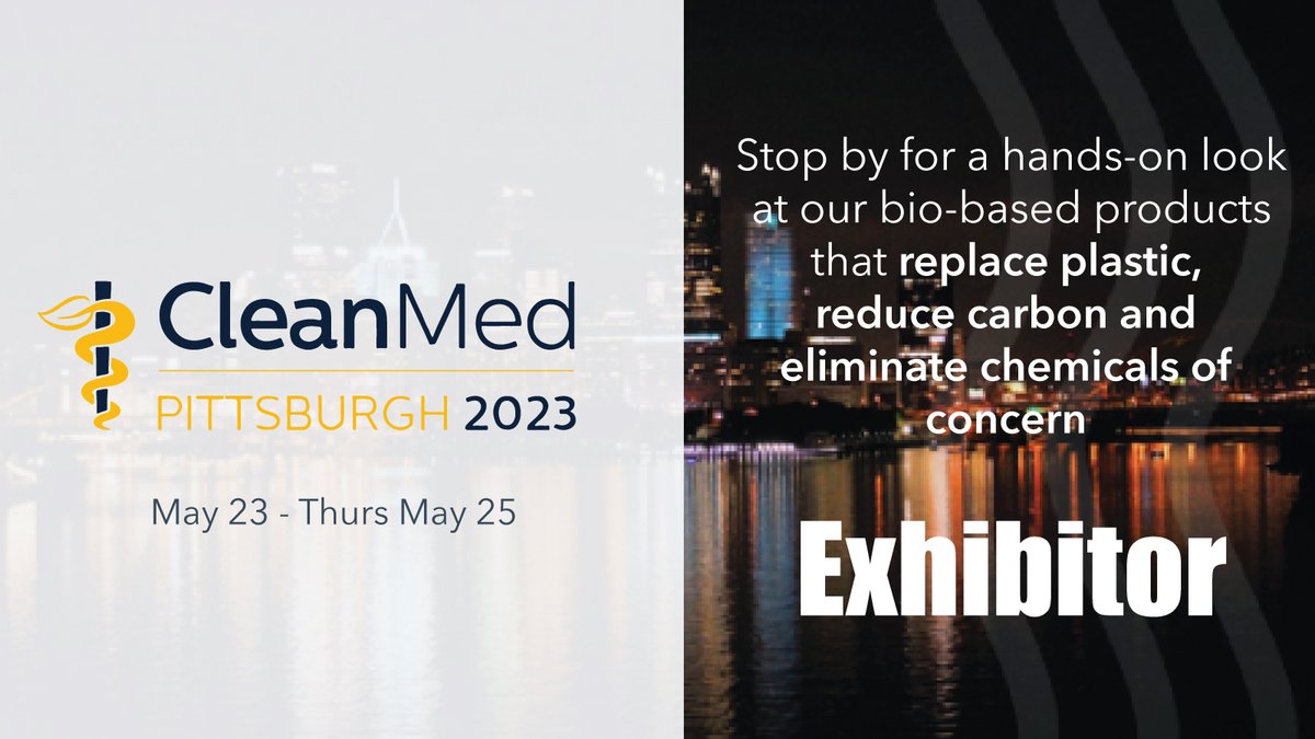 NewGen Surgical (@newgensurgical) on Twitter photo So excited to be a part of CleanMed this year as a long-term supporter of the conference and Practice Greenhealth. Stop by our exhibit to learn more about our biobased products and how they fit into greening the health sector.
<a href="/pracgreenhealth/">Practice Greenhealth</a> <a href="/CleanMed/">CleanMed Atlanta</a> So excited to be a part of CleanMed this year as a long-term supporter of the conference and Practice Greenhealth. Stop by our exhibit to learn more about our biobased products and how they fit into greening the health sector.
<a href="/pracgreenhealth/">Practice Greenhealth</a> <a href="/CleanMed/">CleanMed Atlanta</a>