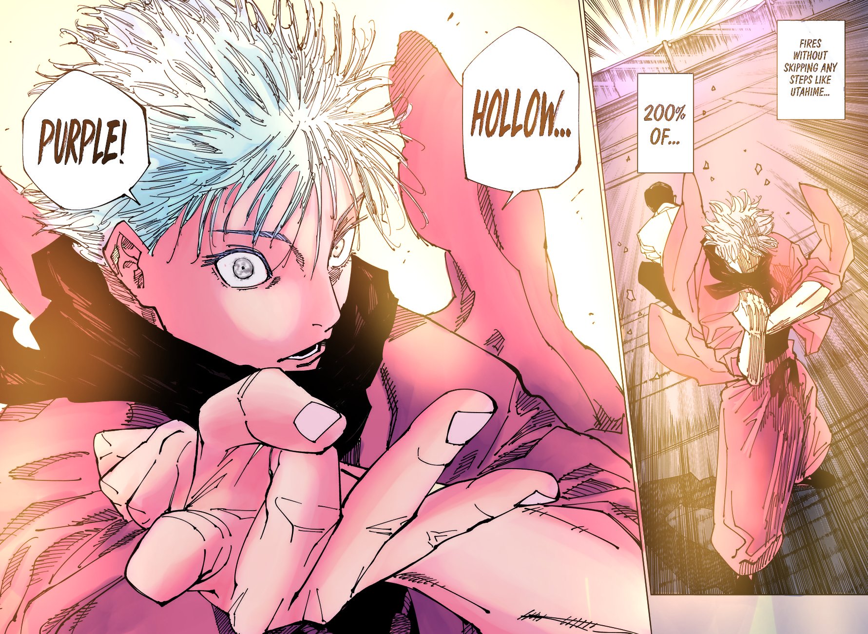 green on X: "Gojo's 200% Hollow Purple! JJK Chapter 222 Colouring #呪術廻戦  #JJK https://t.co/fWzwedEV6Y" / X