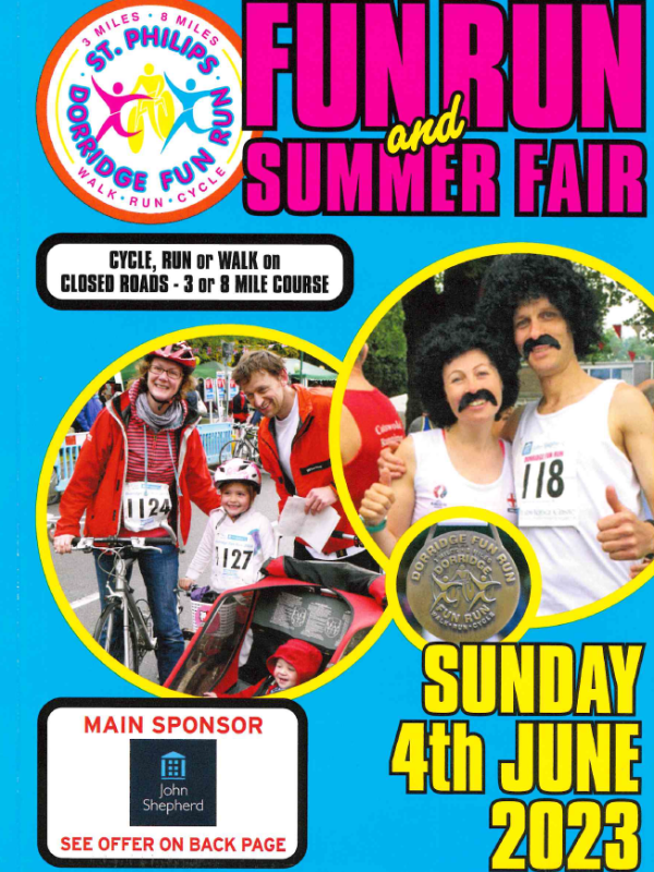StPhilipsChCent's tweet image. St Philip's Dorridge Fun Run &amp;amp; Summer Fair is just a few days away on Sunday 4th June.
Run, cycle or walk the course, collect your medal and enjoy the fair.
Enter at bit.ly/3nsN5Lz