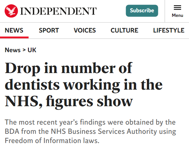 #RT @LibDems: There are now swathes of dental deserts across the country where finding an NHS dental appointment is rarer than finding a unicorn.