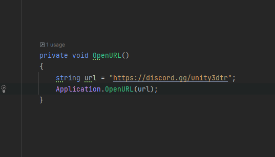 unity3d_tr's tweet photo. #Unity'de "Application.OpenURL", oyununuz içindeki bir URL'yi açmanızı sağlar. Örneğin, oyuncunun bir web sitesini ziyaret etmesini veya başka bir uygulamaya geçmesini istediğinizde Application.OpenURL fonksiyonunu kullanabilirsiniz. https://t.co/9vivQiVB4l