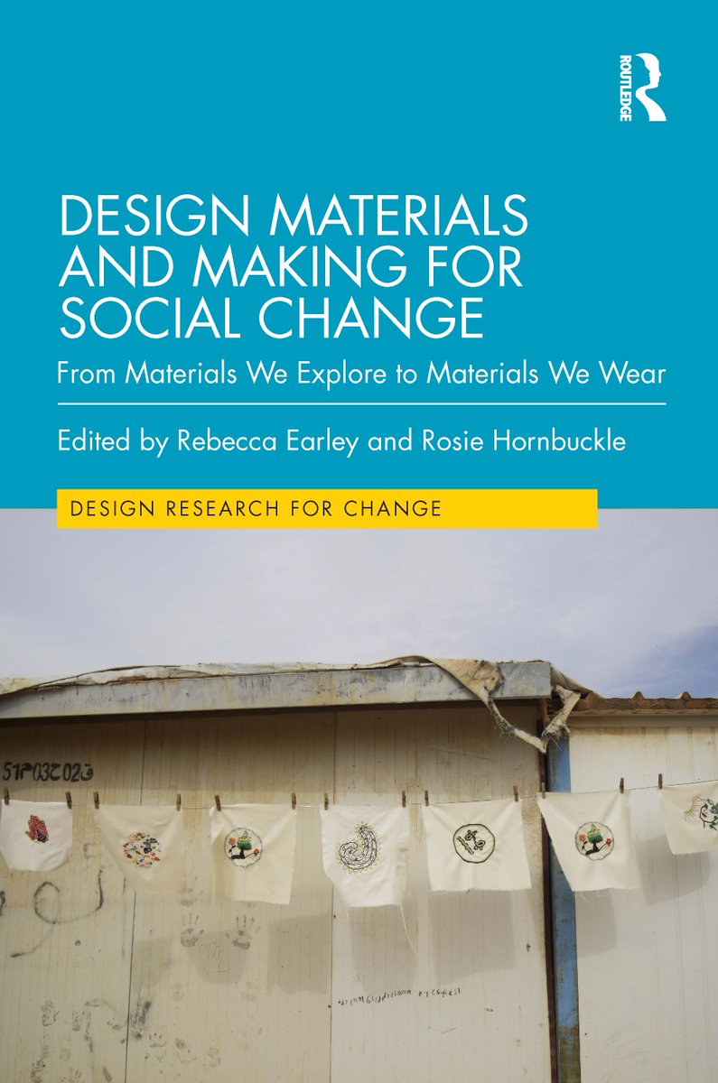 It arrived in the post &amp; is a beaut of a book. (Even if I say so myself!)
11 chapters, many by textile designers, proving how making w materials is meaningful &amp; important research 4 change.
At a time when 40% fewer pupils opt 2 take GCSE art 😩... 
I worry about the future...🫣
