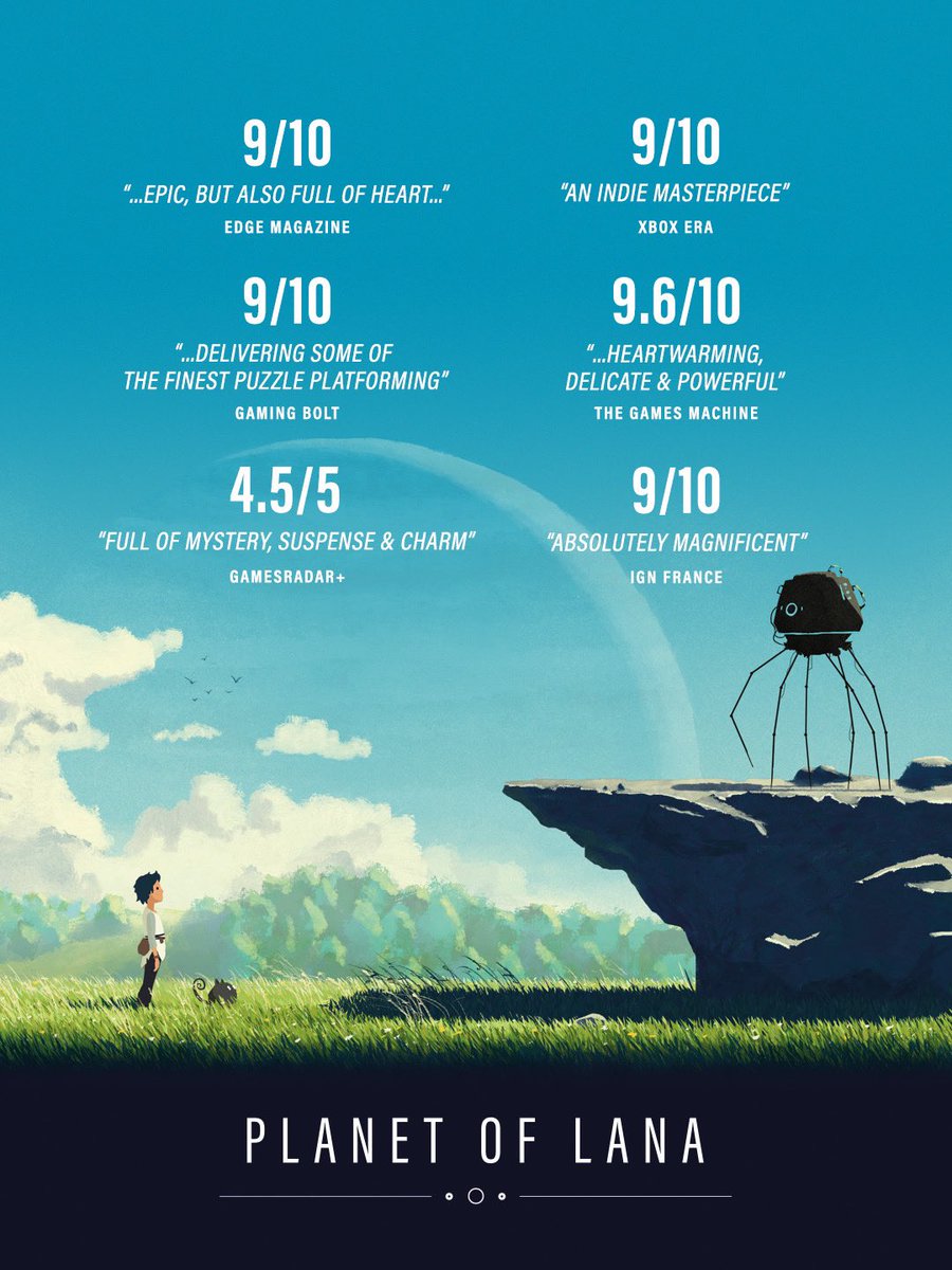 Today is a big day for us at <a href="/Wishfully_Games/">Wishfully</a> 

Our debut game <a href="/PlanetofLana/">Planet of Lana II - Wishlist Now! 🍃</a> launches on Xbox &amp; Steam within 2 hours.

We are humbled, grateful &amp; emotional by the fantastic reception from reviewers &amp; I really hope you will enjoy playing what we've spent so many years creating ❤️