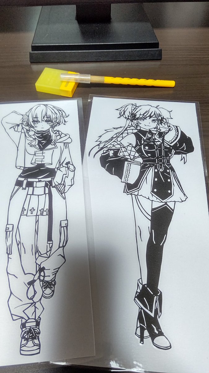 洲風/しまかぜ 切り絵の妖 💚🪄 🚂🗝 🐺💜 tweet media