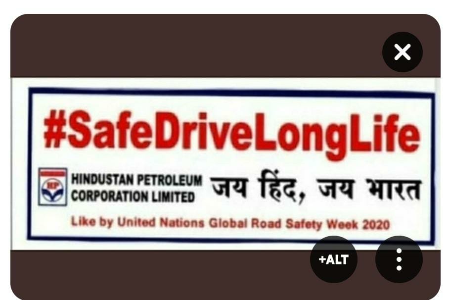 dineshkanchan73's tweet photo. 2nd Government of India, office, from Indore, @HPCL
With Road Safety Massage
#SafeDriveLongLife @BestOrthoDr @DrKristieLeong @Noida7x @algo_121 https://t.co/XEJWeQvdx4