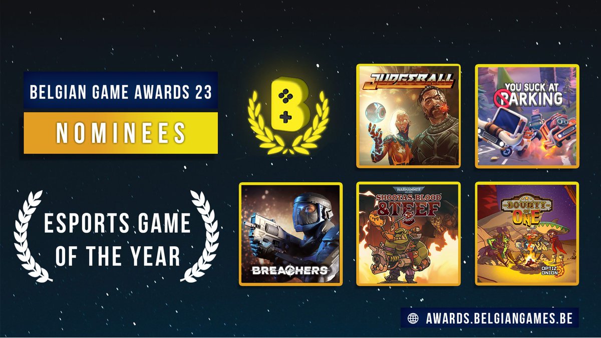 Judgeball_Game's tweet photo. 🥂Judgeball is part of the nominees for "Esport Game of the Year" at #BGA23. It's a pleasure to share that honour with  @hvgames, @BreachersVR, @RoguesideGames &amp; @OptizOnionGames! GL &amp; HF!

🚀 Wishlist Judgeball on Steam now! https://t.co/oyEIBYRe4y

@belgian_games  #indiegamedev https://t.co/ku7OdTcNlQ