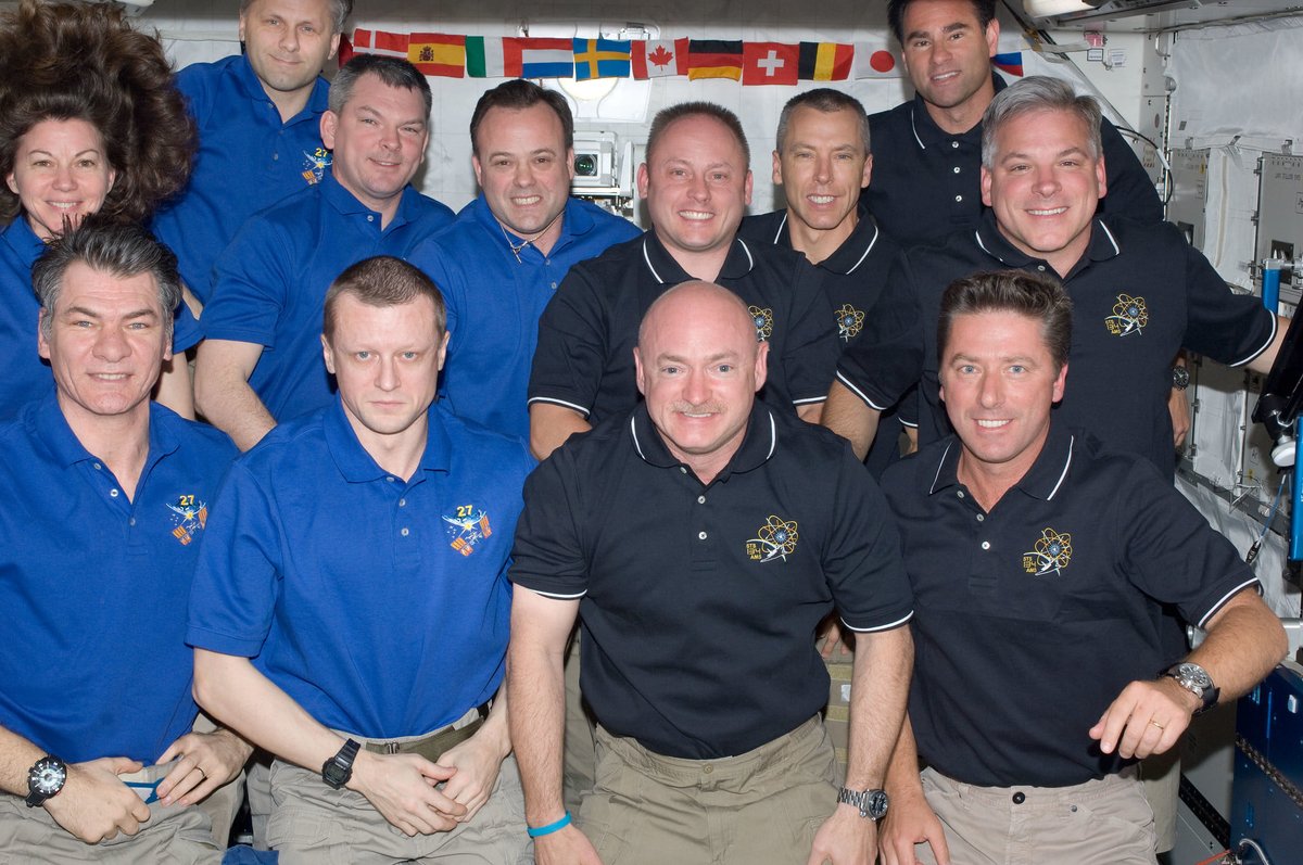 Astro_Cady's tweet photo. It’s hard to believe it was 12 years ago today that our ISS #Exp27 crew undocked from the @Space_Station  in our #Soyuz spacecraft.  When we undocked, #STS134 was still aboard the #ISS along with our Exp 27 crewmates @Astro_Ron and Sasha and Andrei.  
👇 https://t.co/zntnM0bwEw